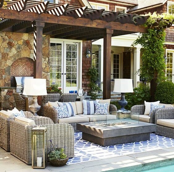 outdoor seating areas