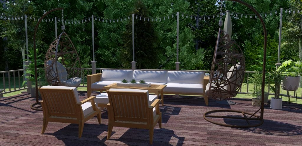 outdoor seating areas