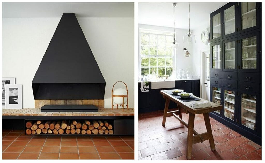 fall interior design trends terracotta tile