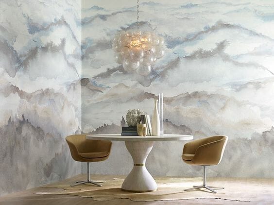 how to incorporate nature into your home-abstract wallpaper