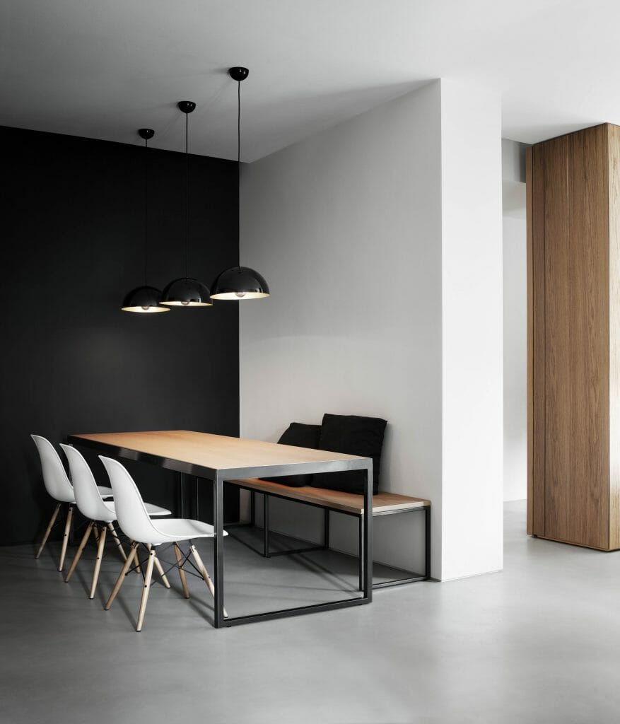 Scandinavian interior design neutral dining room