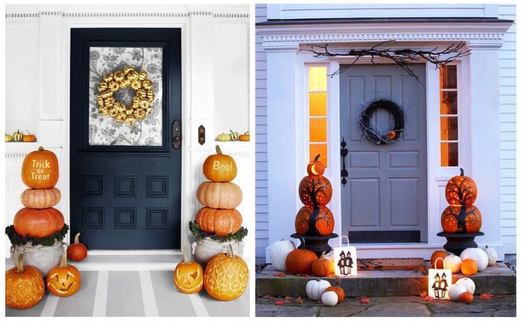 halloween decor trends pumpkin topiary