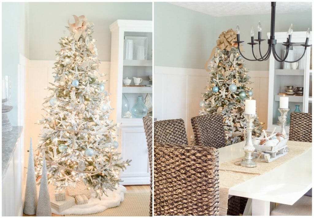 Winter Coastal Decor Beach Ornaments