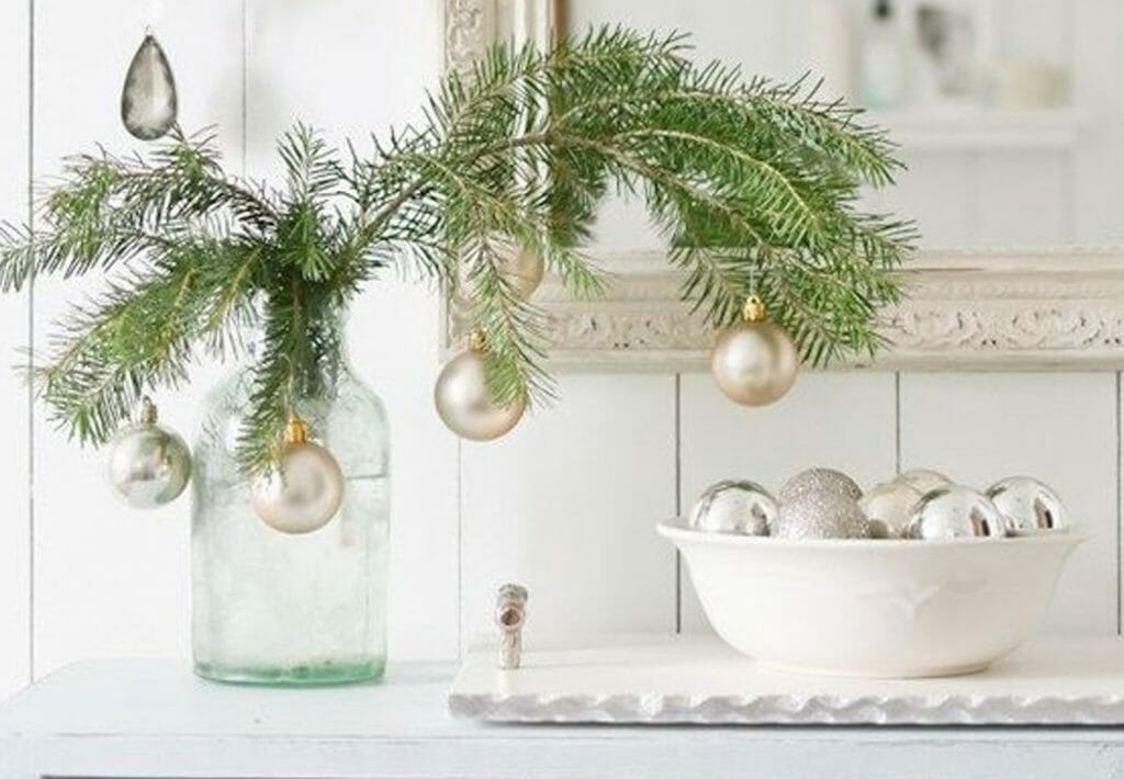 Winter Coastal Decor Branches Ornaments