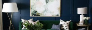 winter design trends emerald sofa
