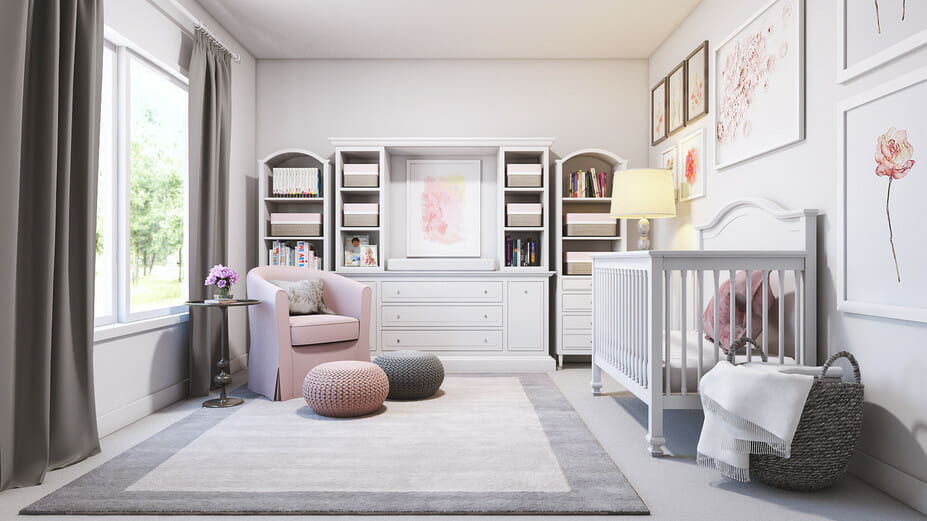 pink nursery decorilla desiger laura a