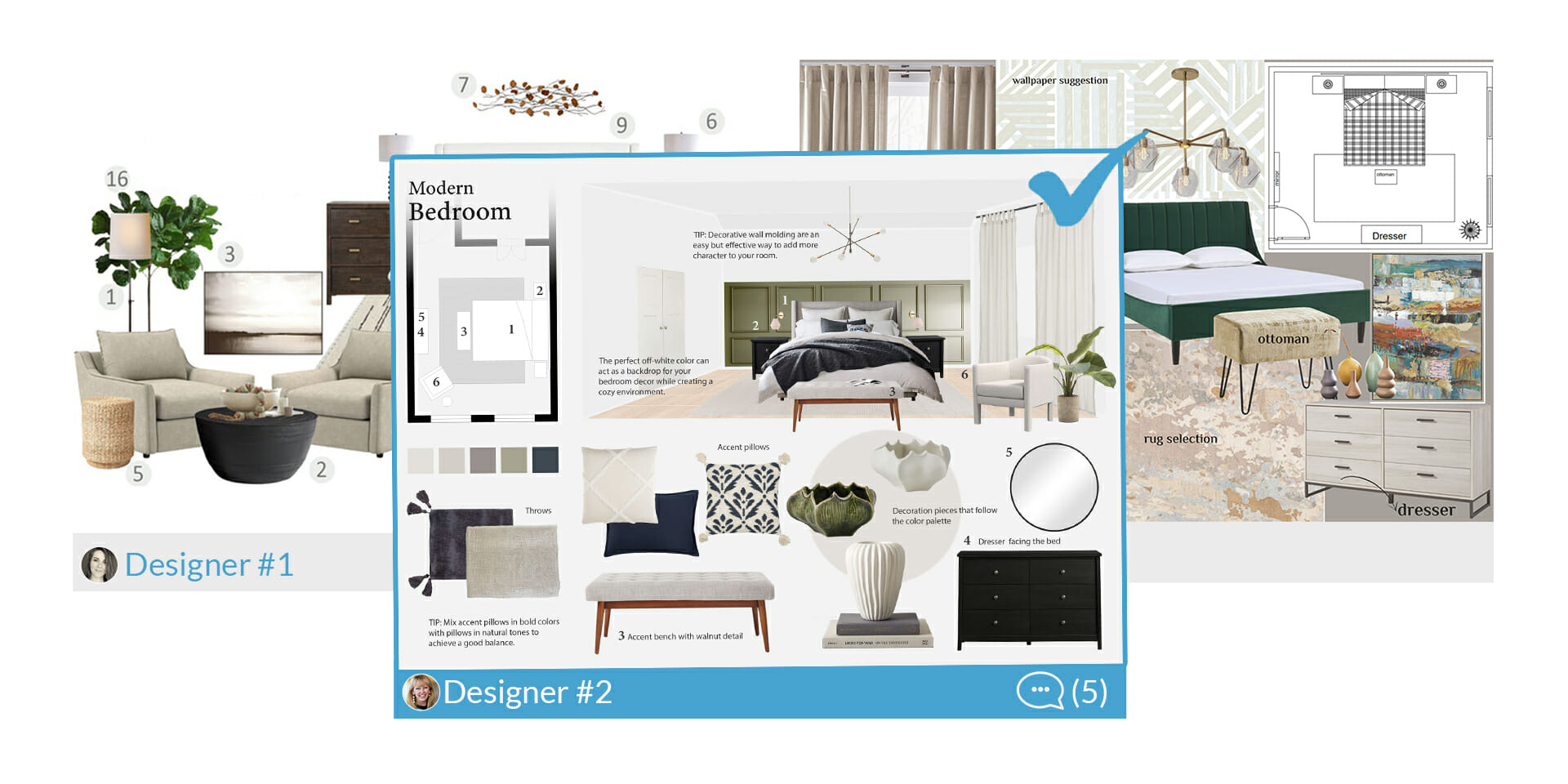 find the best interior designer Decorilla proposals