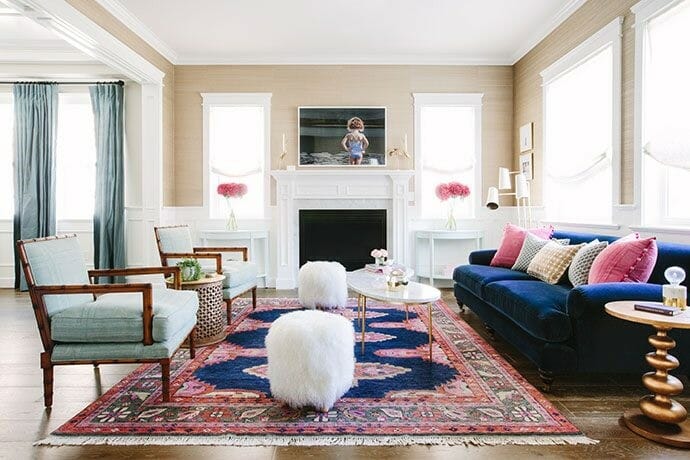 How to Incorporate Pink Decor into your home pink rug