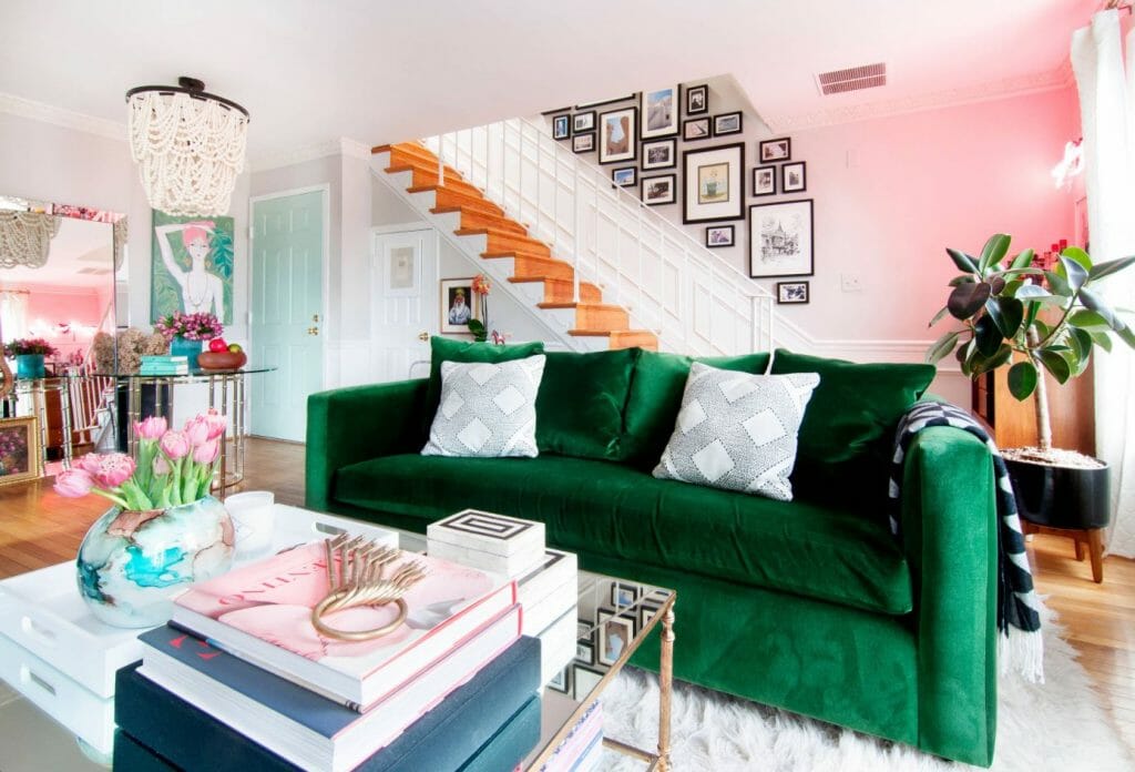 spring interior design trends vivid color