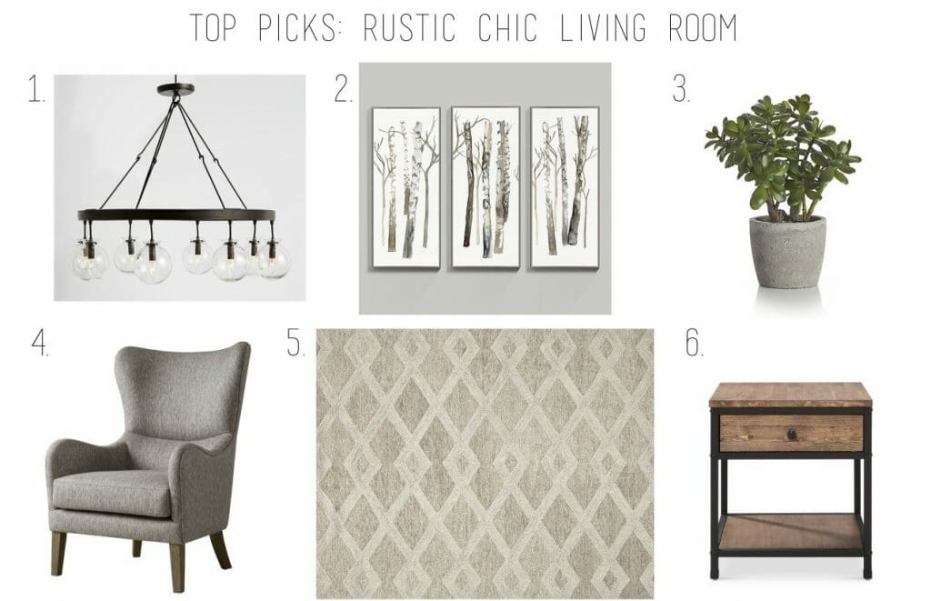 top picks rustic chic living room