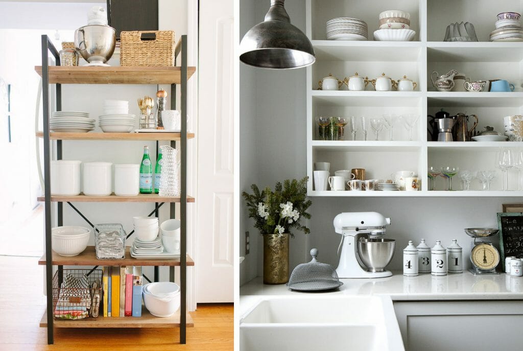 8+9_easy options to implement kitchen open shelving