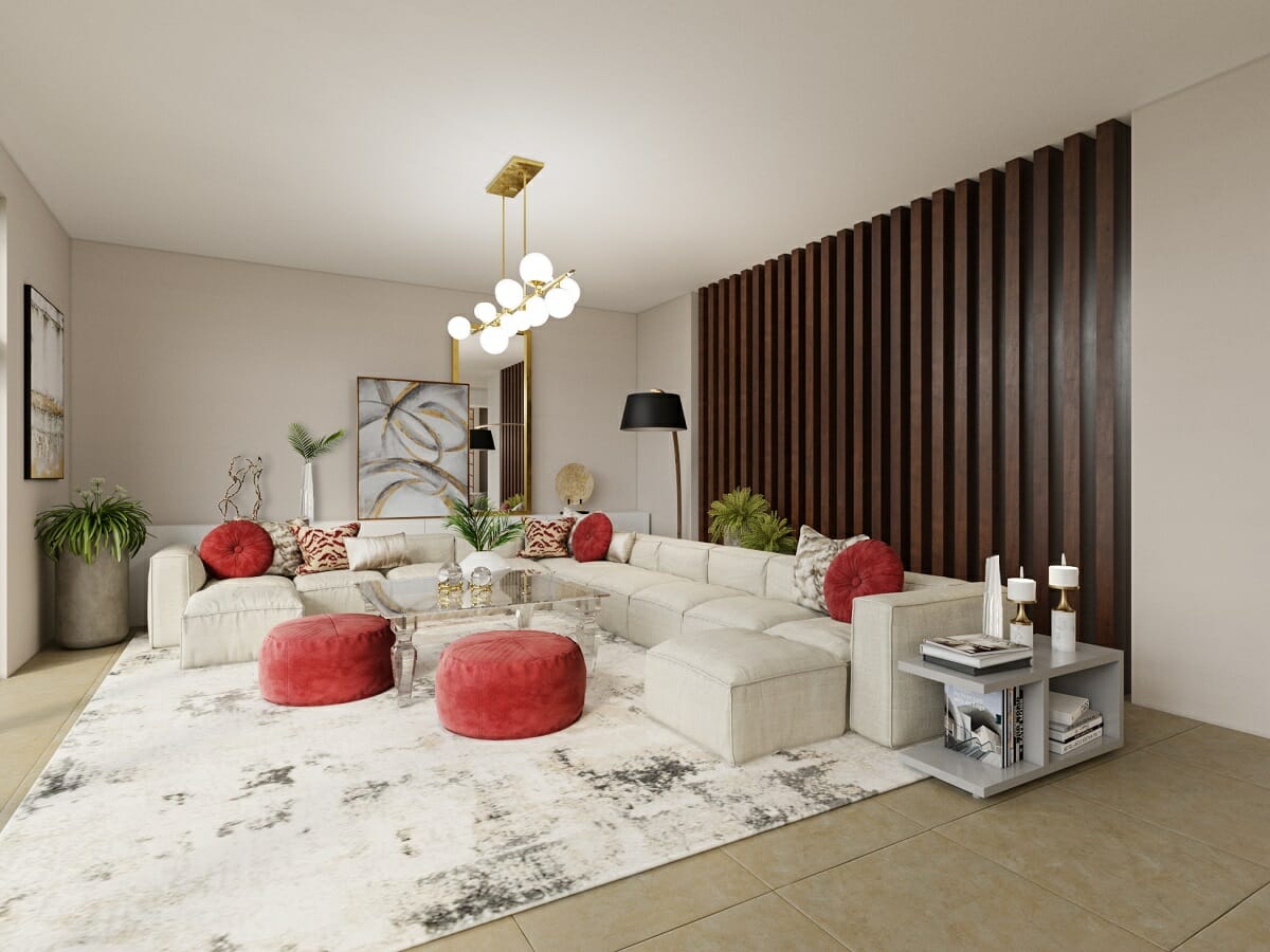 Contemporary living room by Decorilla interior designer Sonia C