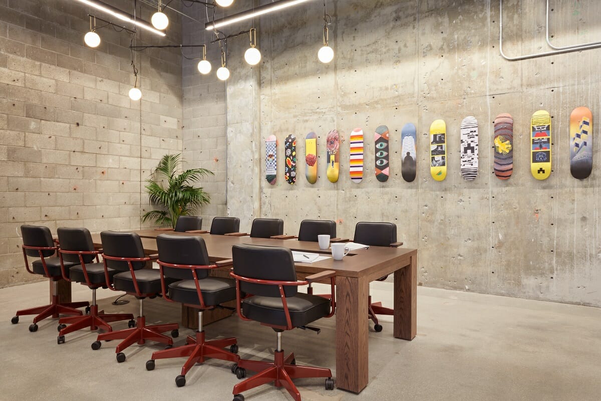 Fun office meeting room interior design by Elizabeth T.