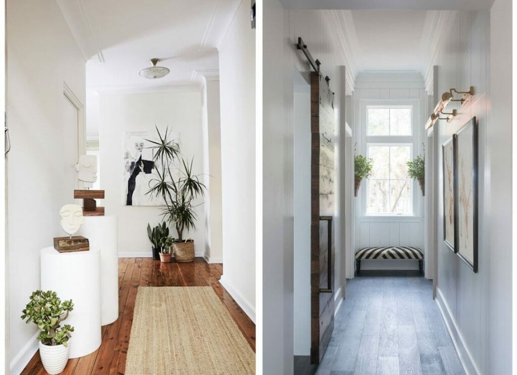 How to decorate a hallway with greenery