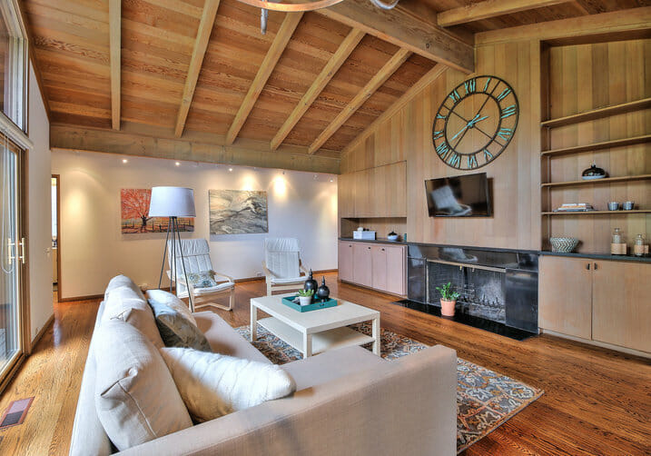 ceiling wood paneling