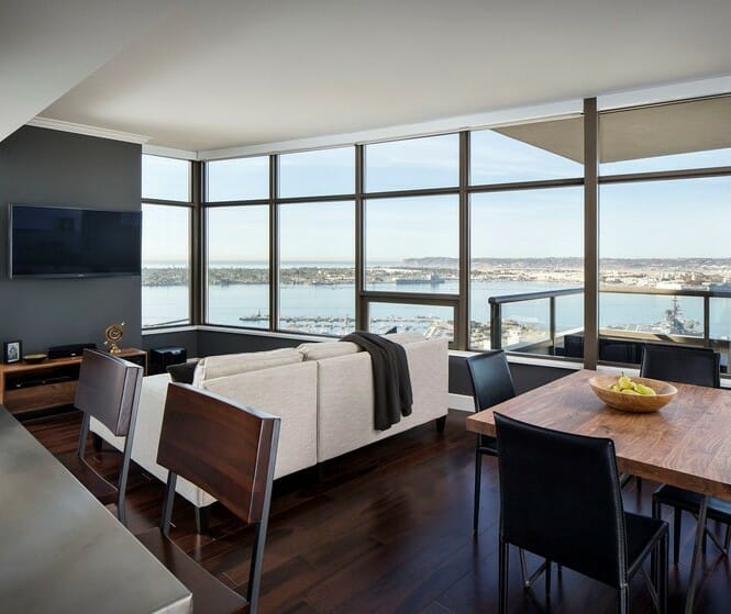 _3_Minimalist interior design living dining space