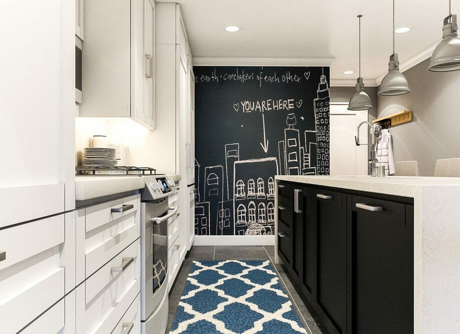 modern-kitchen-design-by-aldrin-c-with-blue-carpet-blackboard-and-black-cabinets