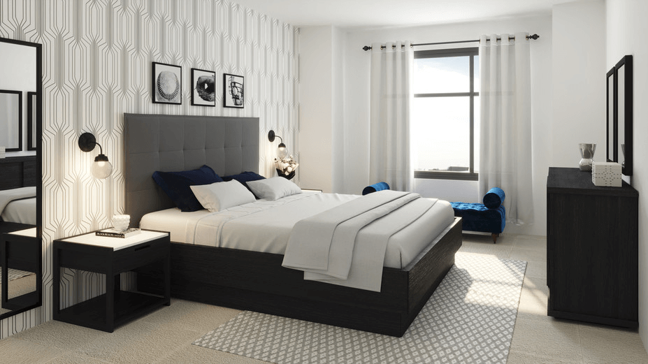 contemporary online bedroom design 3d