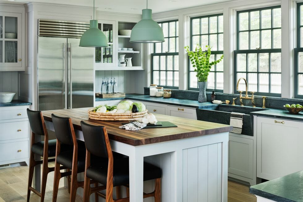 hire an interior designer for a transitional kitchen interior