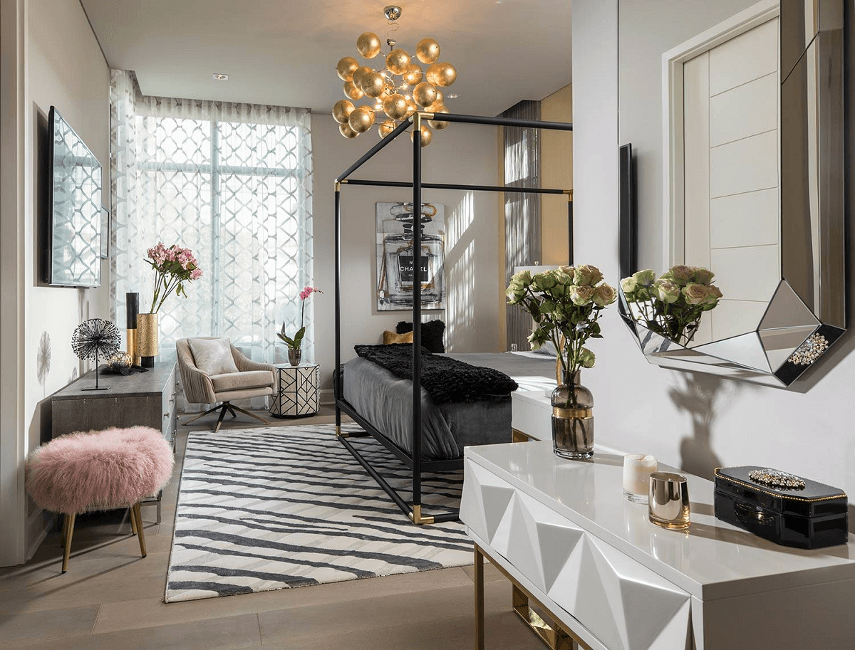 hire an interior designer glamorous style