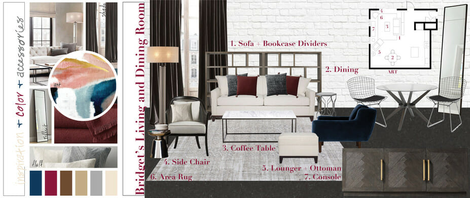 Preliminary proposal by Decorilla designer, Liana S.
