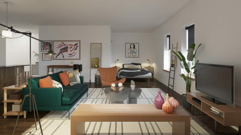 Before & After: Online Studio Apartment Design - Decorilla Online ...