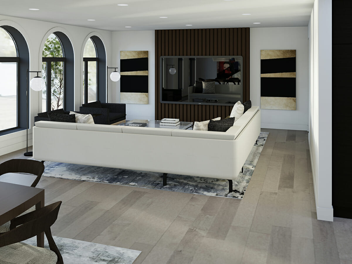 online interior designers formal living room in monochrome