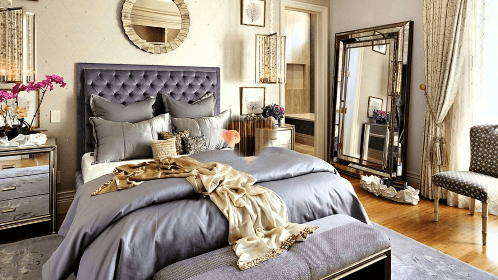 Before & After: Romantic Bedroom Online Interior Design