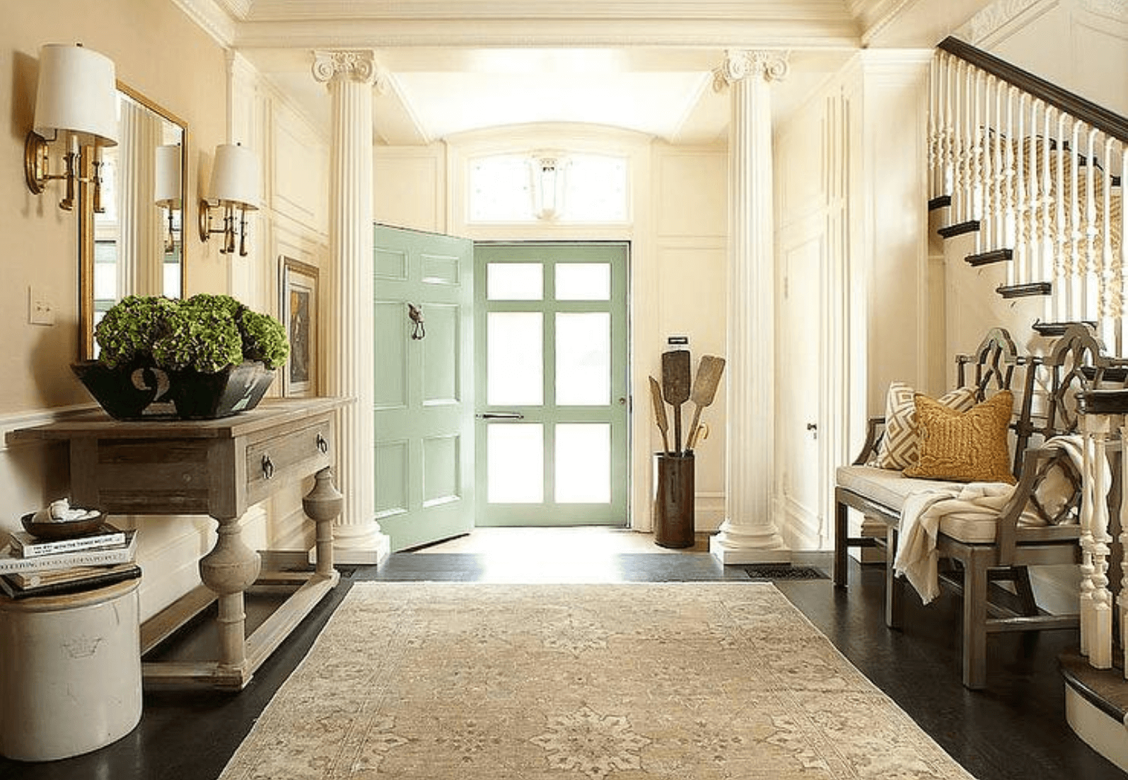 traditional hallway interior design