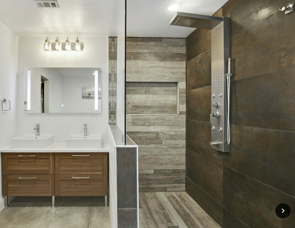 Modern bathroom by one of the top Decorilla Dallas interior designers, Holly M.