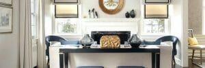 Transitional online living room design