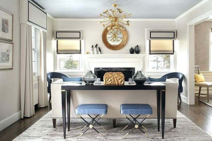 Transitional online living room design