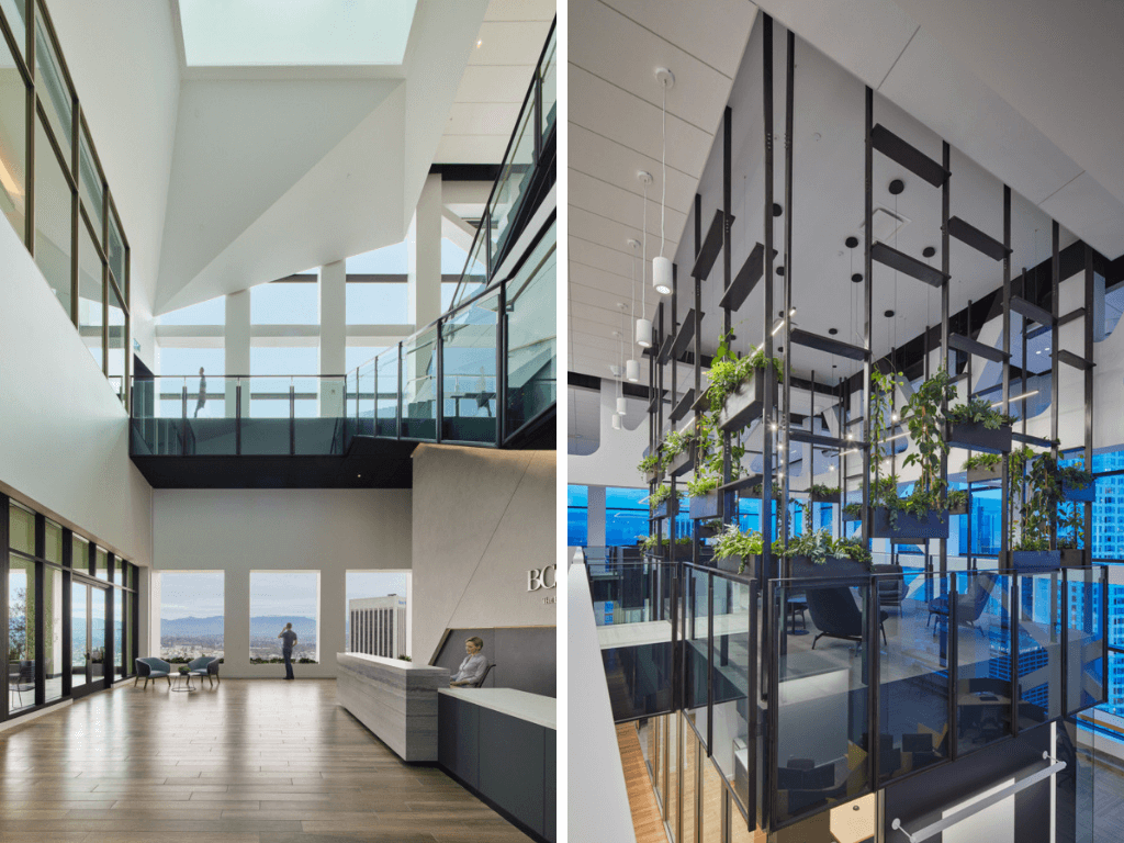 contemporary office design glass walls