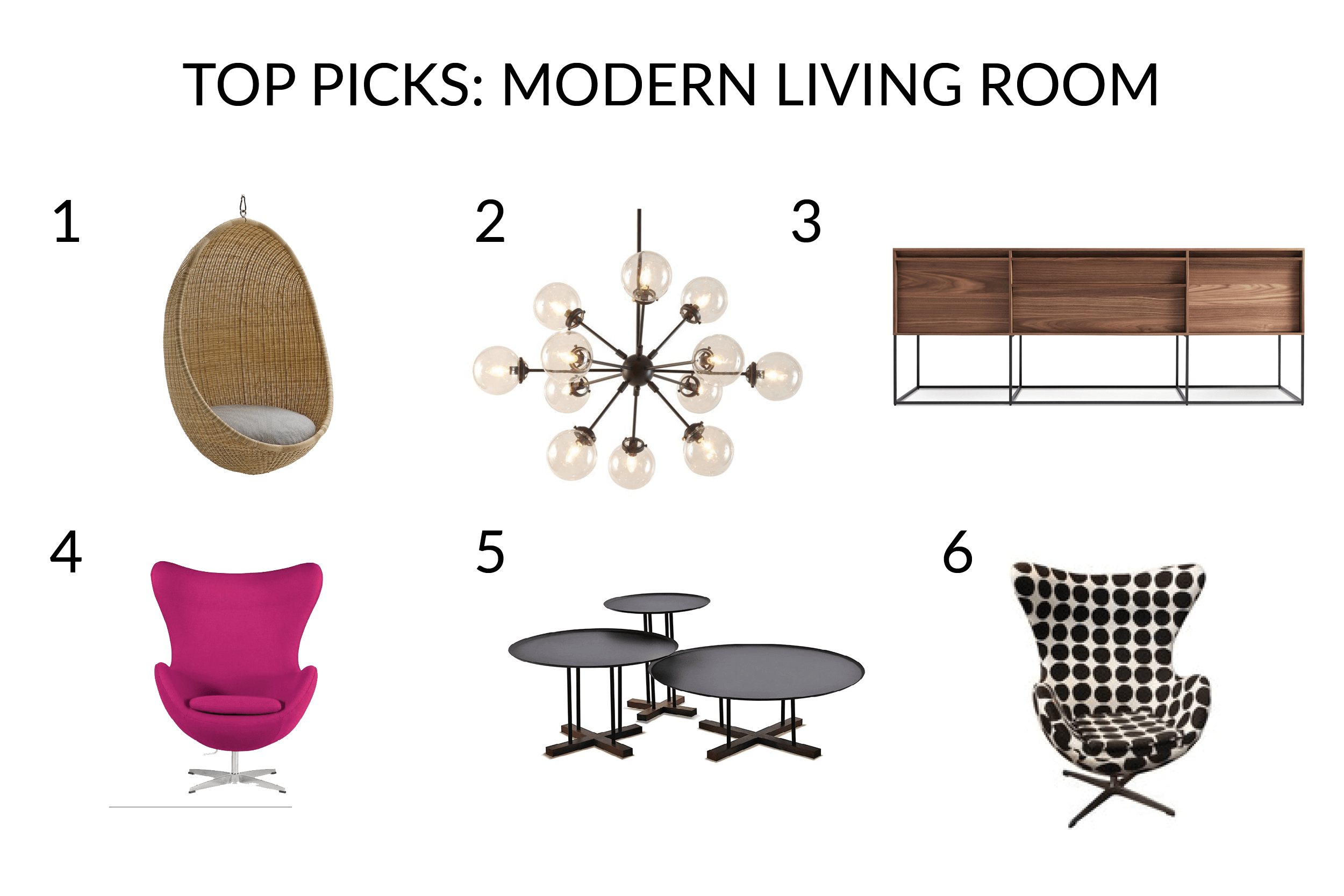 furniture for colorful modern living room interior design