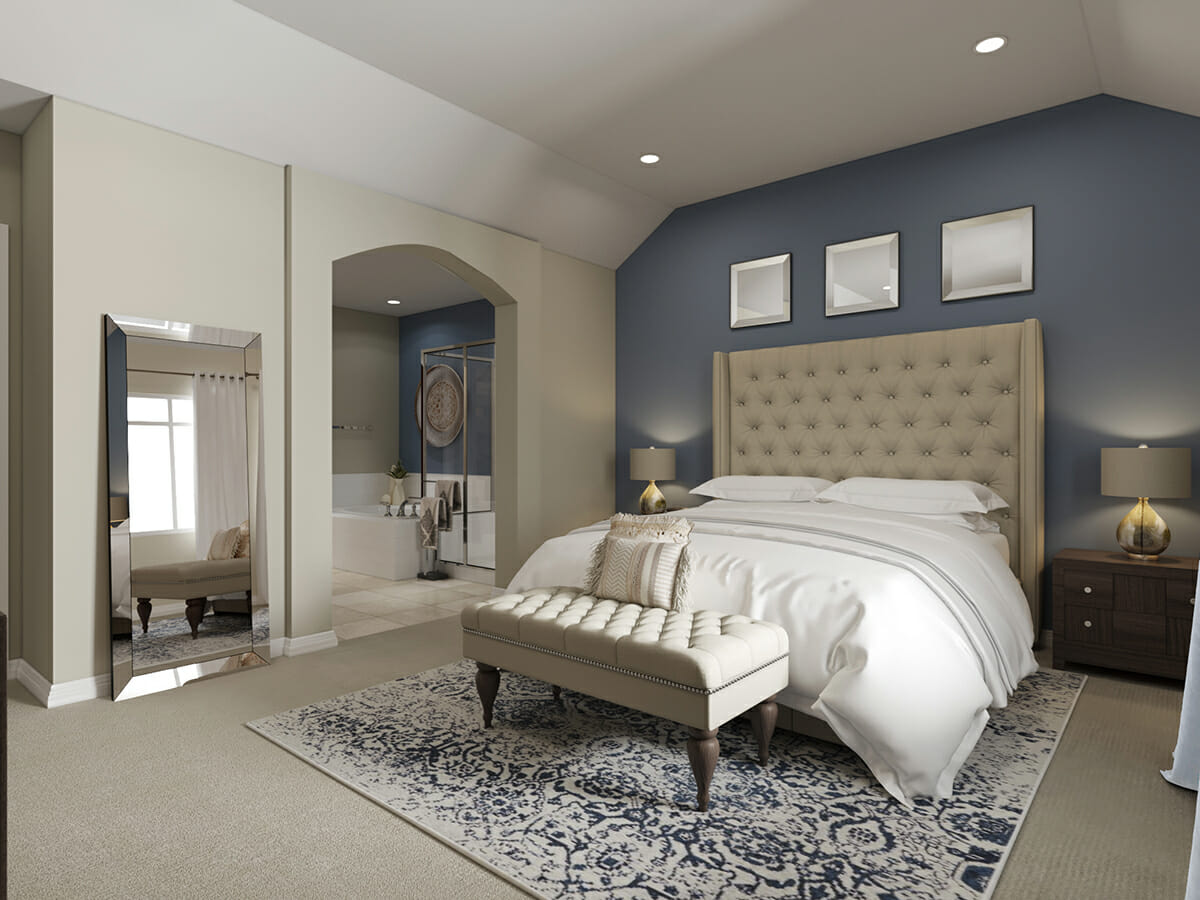 interior designer spotlight on classic bedroom
