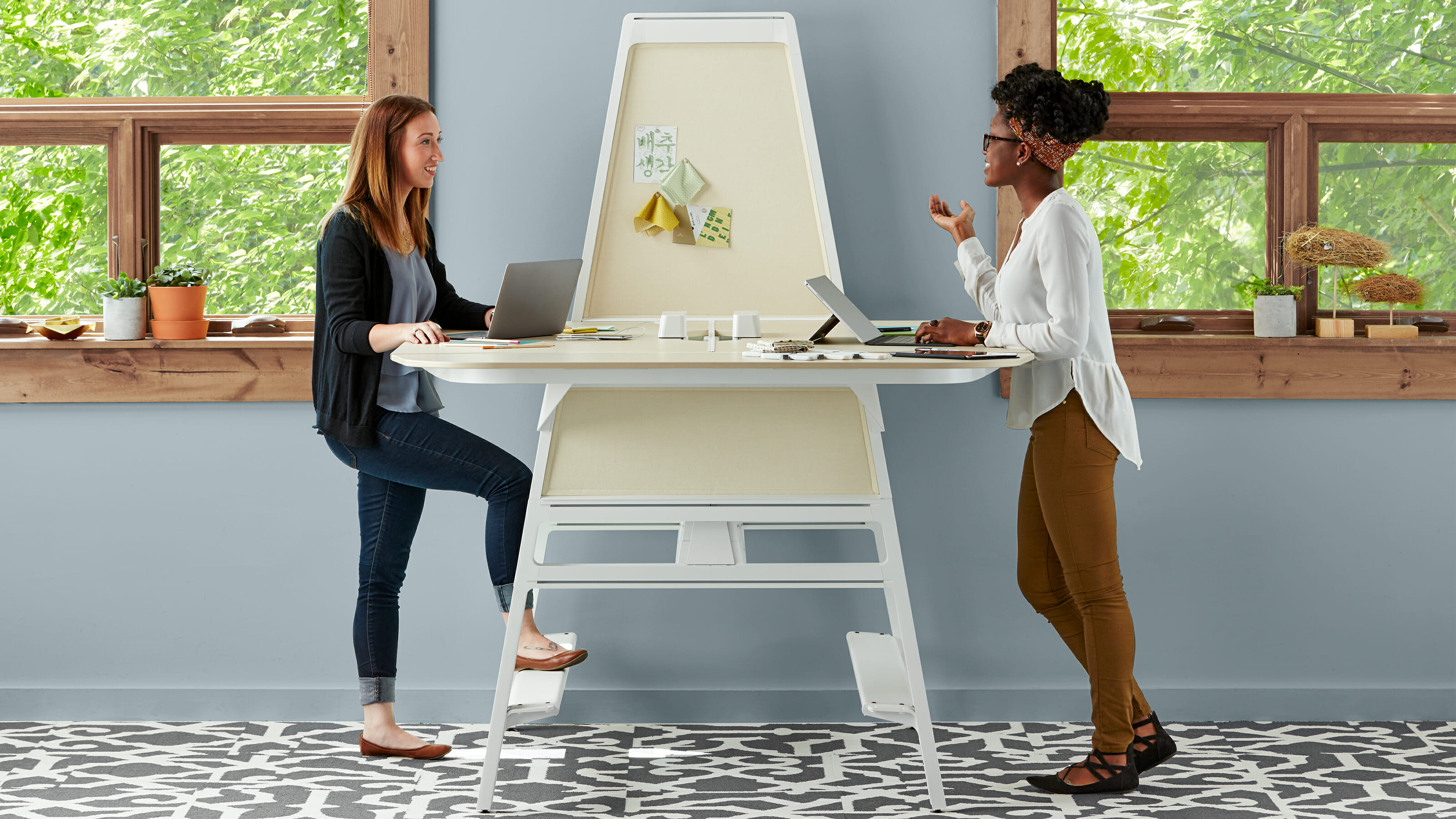 steelcase standing desk modern office interior design