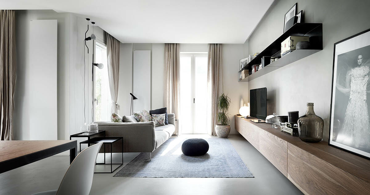 Modern luxury home interior in neutral colors
