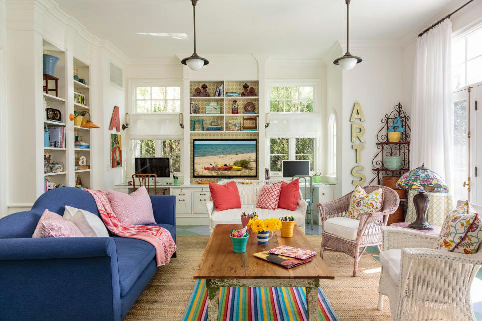 colorful cottage design decor
