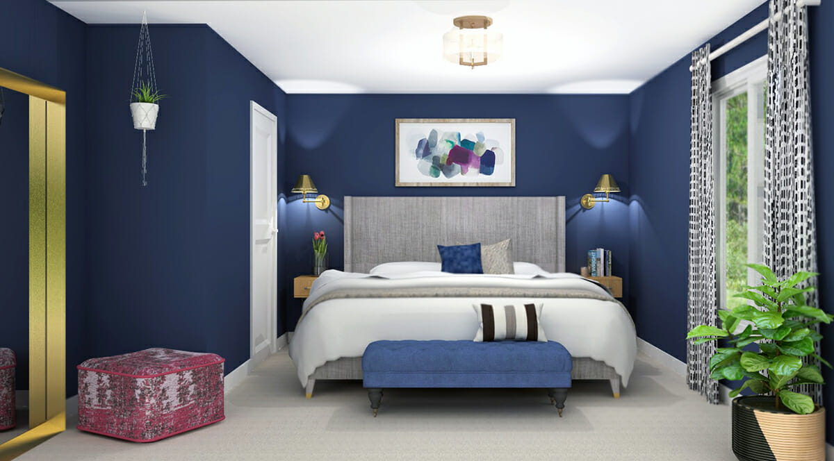 eclectic bedroom online interior design spotlight