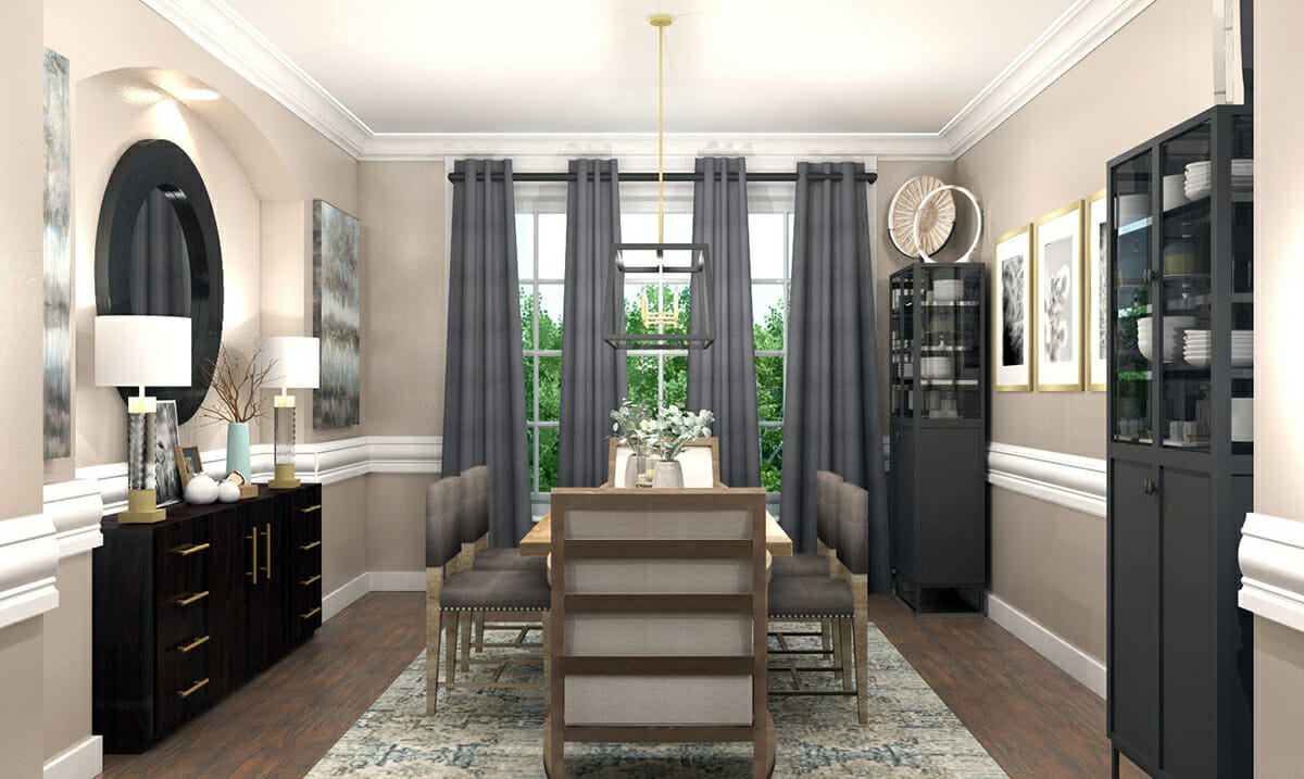 online interior designer formal dining room