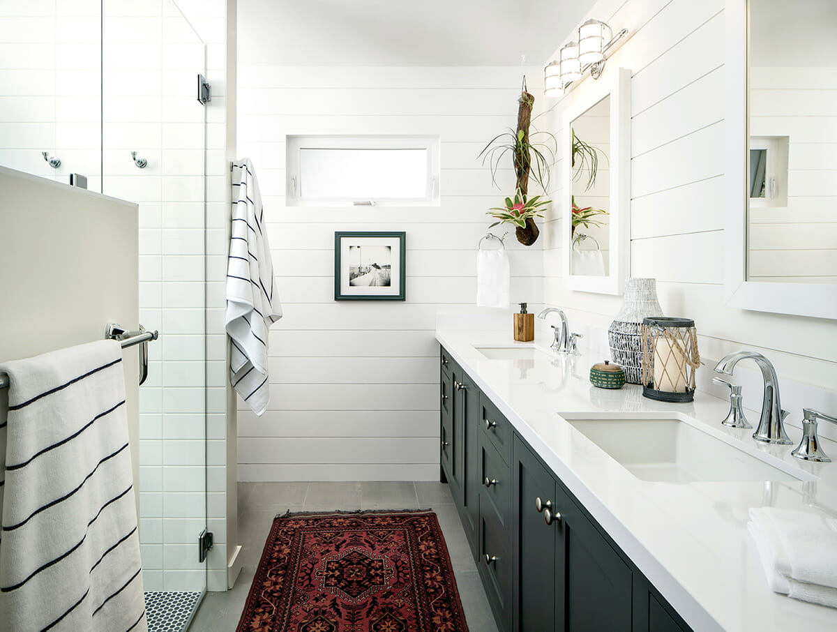 shiplap in a cottage interior design