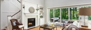 Luxurious living room in new home