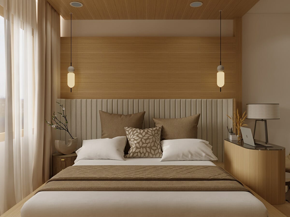 Feng shui small bedroom design by Htike K