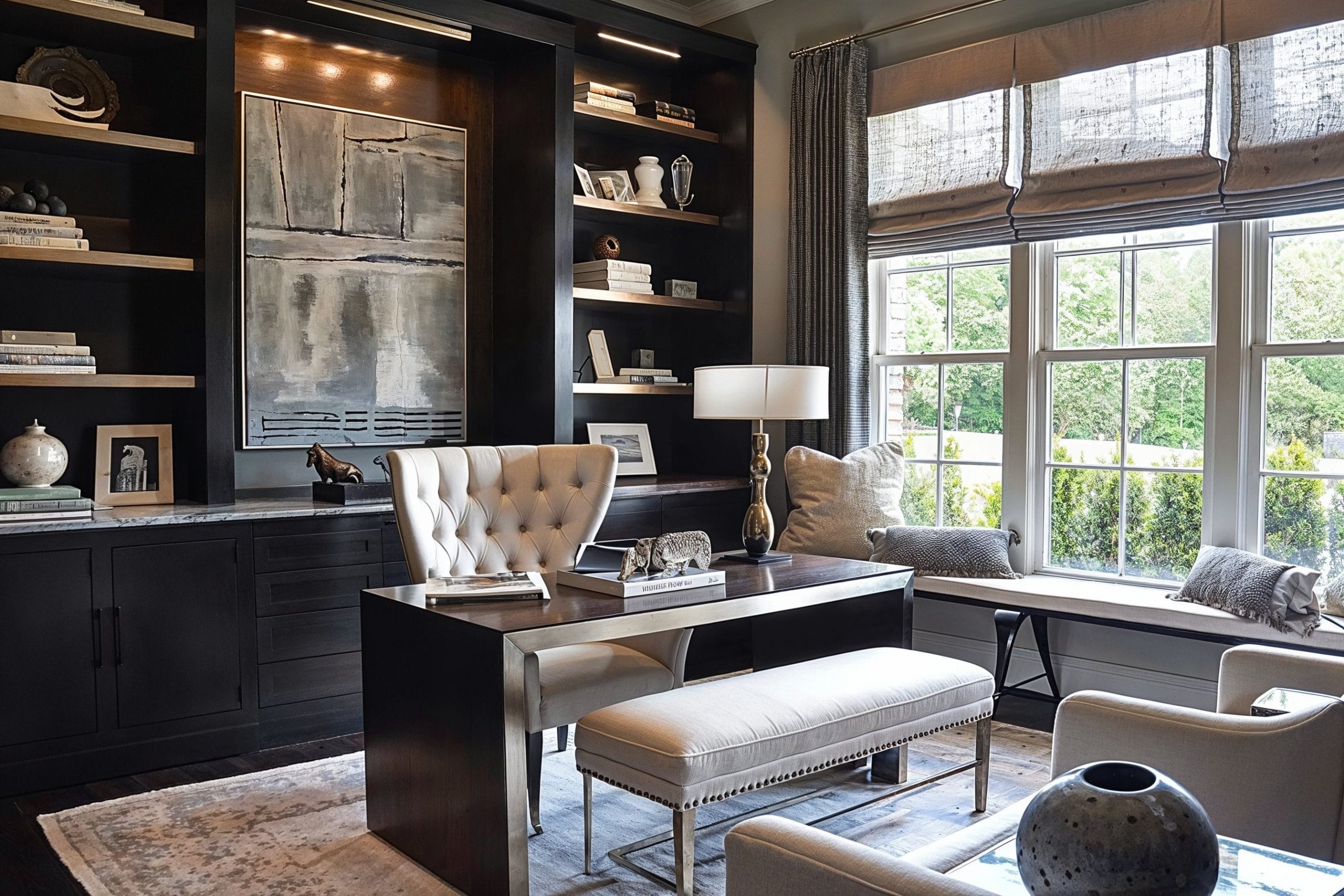 Before & After: Sophisticated and Modern Therapist Office Interior Design