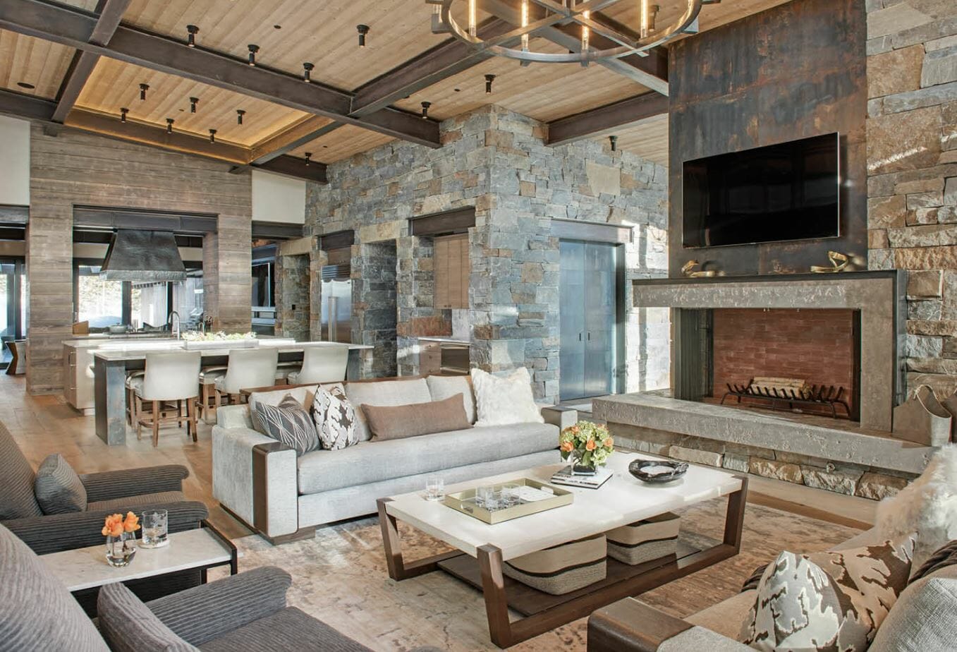  Modern Rustic Style for Large Space