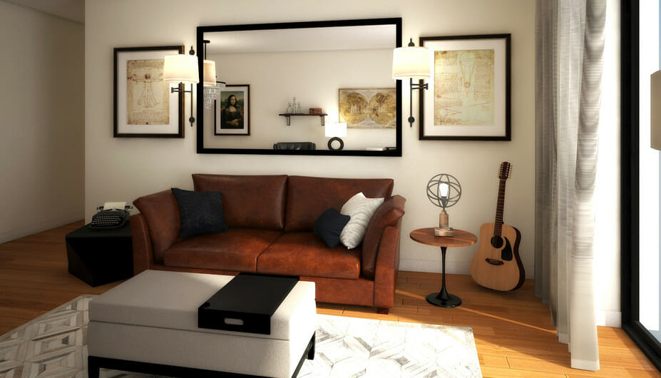 stylish bachelor pad living room design 3