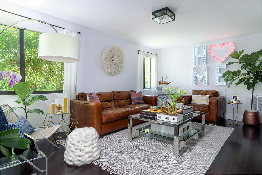 bohemian style living room design