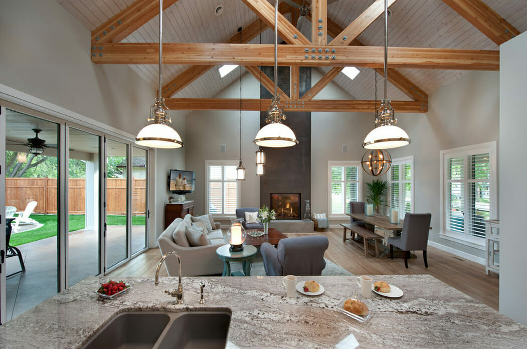 modern farmhouse interior design style living room