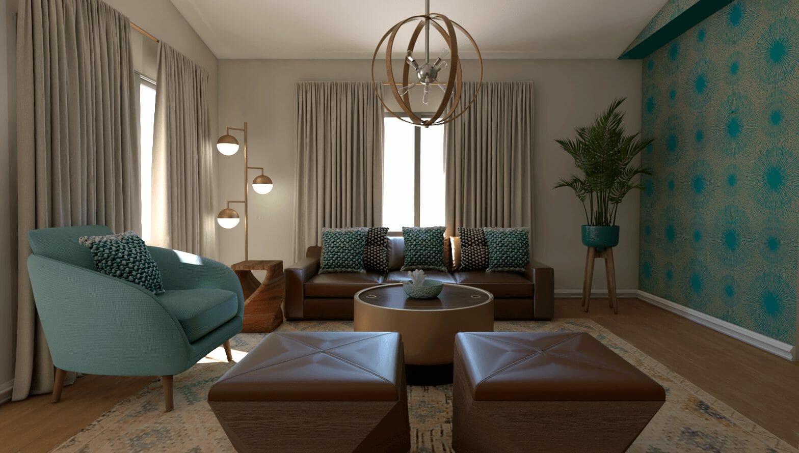 eclectic living room interior design