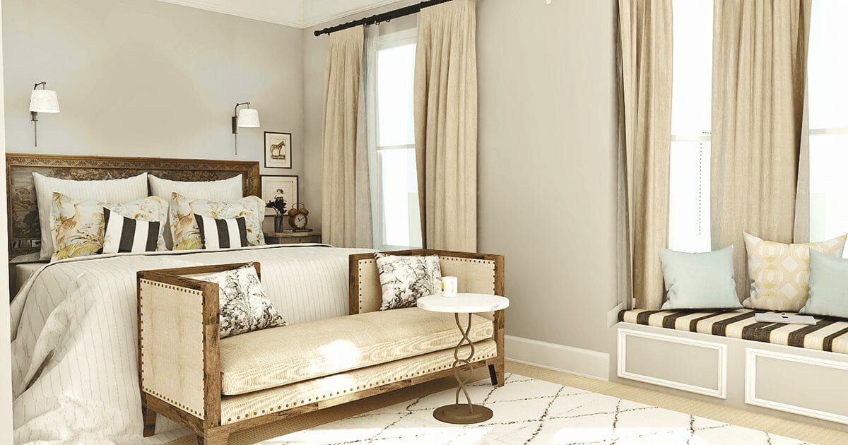 antique furniture in bedroom - taron h - decorilla